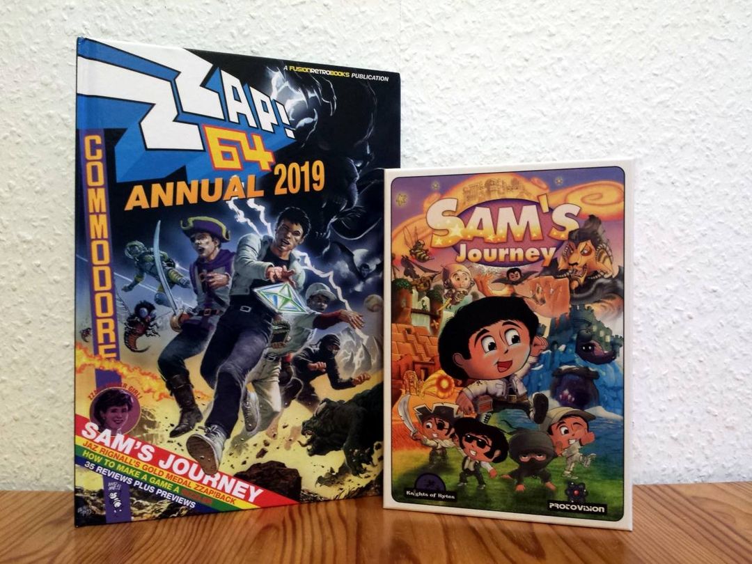 Sam on the Zzap! 64 Annual 2019