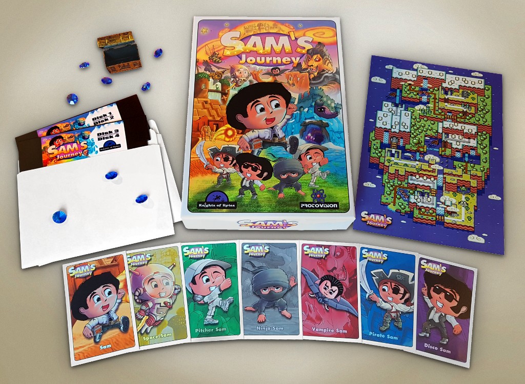 Sam's Journey C64 Box Content Disk Edition